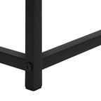 Table de salon moderne de 31,5 po – Aspect marbre avec cadre en métal noir