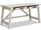 60.13 Bureau avec 2 tiroirs - Blanc délavé
