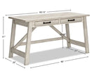 60.13 Bureau avec 2 tiroirs - Blanc délavé