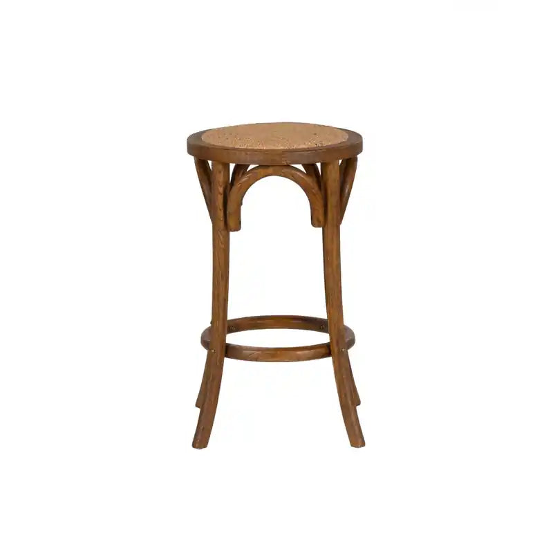 Tabouret de comptoir en rotin sans dossier