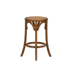 Tabouret de comptoir en rotin sans dossier