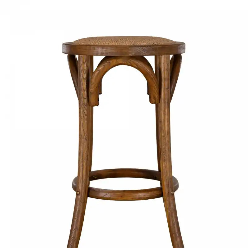 Tabouret de comptoir en rotin sans dossier