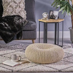 Pouf rembourré, 100 % coton