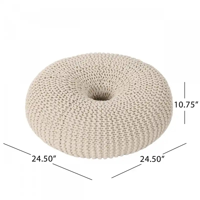 Pouf rembourré, 100 % coton