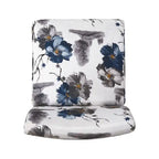 Fauteuil d'appoint en tissu aspect lin avec pieds en hévéa - Bleu, multicolore - Lot de 2