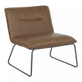 LumiSource Casper Faux Leather Industrial Accent Chair