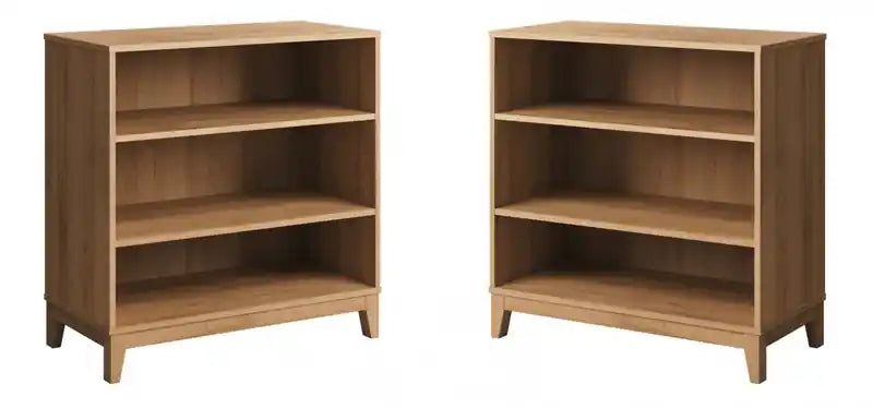 Modulr 2 Adjustable Shelves Bookcase - Natural Oak