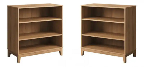 Modulr 2 Adjustable Shelves Bookcase - Natural Oak