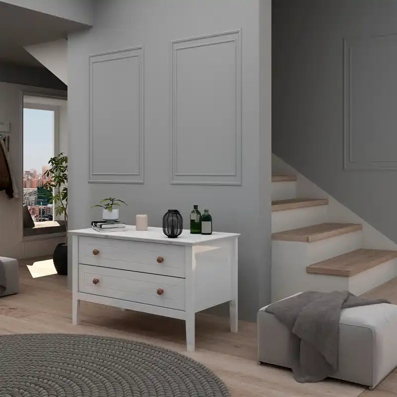 Commode contemporaine - Blanche