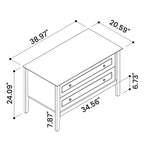 Commode contemporaine - Blanche