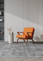 Fauteuil d'appoint en sergé - Orange et Ambre