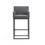 Tabouret de bar 42 Metal - Gris et noir