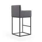 Tabouret de bar 42 Metal - Gris et noir