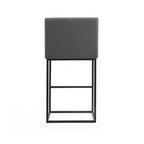 Tabouret de bar 42 Metal - Gris et noir