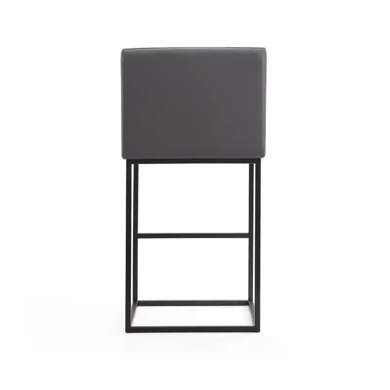 Tabouret de bar 42 Metal - Gris et noir