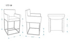 Tabouret de bar 42 Metal - Gris et noir