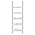 White Marble-look Bookcase