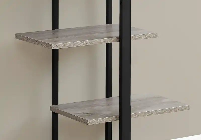 Bibliothèque en métal noir taupe foncé