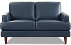 Hydeline Cassis Leather Loveseat