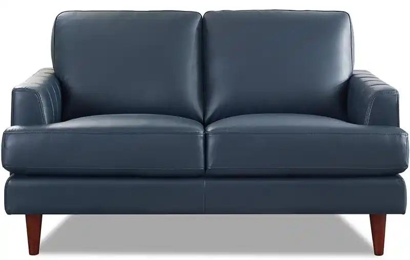 Hydeline Cassis Leather Loveseat