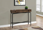 Table console de 42,5 po avec tiroir – Imitation bois recyclé brun
