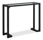 Megan 42 Glass Top Console Table