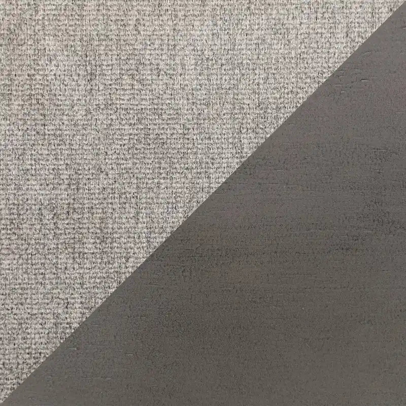 Chaise de salle à manger hauteur comptoir en tissu polyester, dossier à barreaux, mélamine