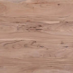 Table à manger avec bord naturel, bois d'acacia, métal, 60 po L
