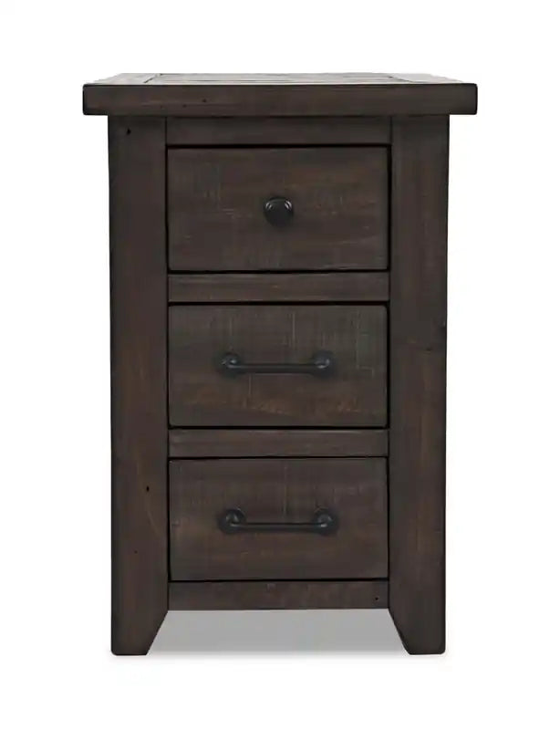 16 Table d'appoint rustique électrique avec rangement – blanc avec bois de récupération