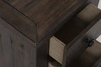 16 Table d'appoint rustique électrique avec rangement – blanc avec bois de récupération
