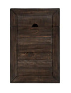 16 Table d'appoint rustique électrique avec rangement – blanc avec bois de récupération
