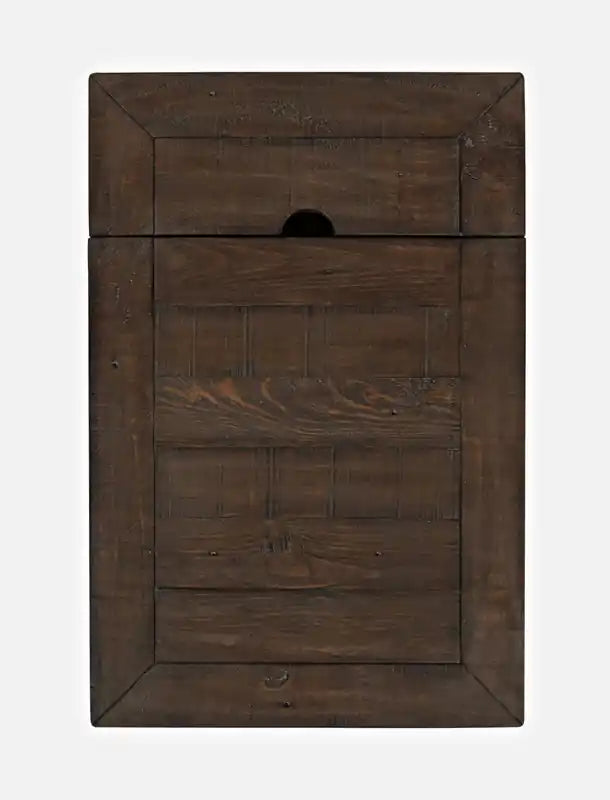 16 Table d'appoint rustique électrique avec rangement – blanc avec bois de récupération