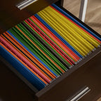 Classeur pour dossiers format Lettre ou A4 avec 2 tiroirs et roulettes
