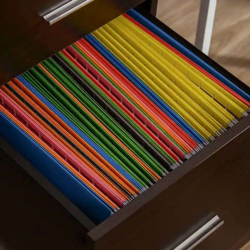 Classeur pour dossiers format Lettre ou A4 avec 2 tiroirs et roulettes
