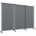 Outsunny Room Divider With Wheels, 6ft Folding Privacy Screen