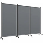Outsunny Room Divider With Wheels, 6ft Folding Privacy Screen