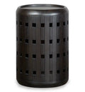 Rhett 18 Modern Round End Table - Dark Espresso Brown Oak