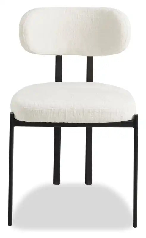 Chaise de salle à manger en tissu polyester