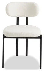 Chaise de salle à manger en tissu polyester