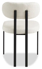 Chaise de salle à manger en tissu polyester