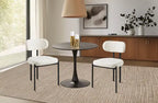 Chaise de salle à manger en tissu polyester