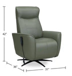 31 Fauteuil inclinable de massage électrique en cuir véritable avec appuie-tête électrique et siège chauffant