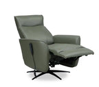 31 Fauteuil inclinable de massage électrique en cuir véritable avec appuie-tête électrique et siège chauffant