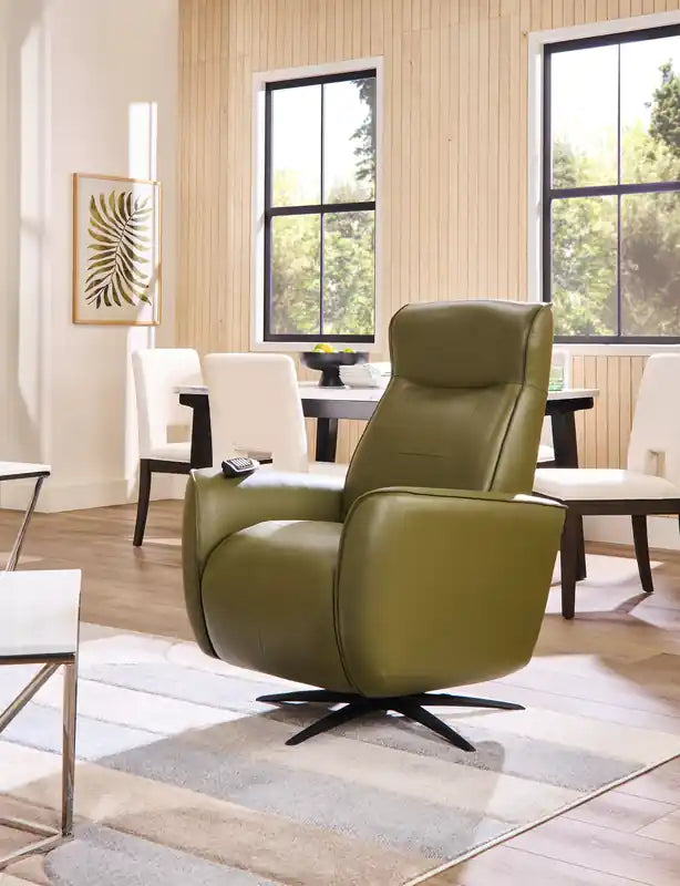 31 Fauteuil inclinable de massage électrique en cuir véritable avec appuie-tête électrique et siège chauffant