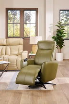 31 Fauteuil inclinable de massage électrique en cuir véritable avec appuie-tête électrique et siège chauffant