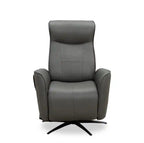 31 Fauteuil inclinable de massage électrique en cuir véritable avec appuie-tête électrique et siège chauffant