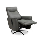 31 Fauteuil inclinable de massage électrique en cuir véritable avec appuie-tête électrique et siège chauffant