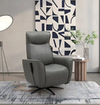 31 Fauteuil inclinable de massage électrique en cuir véritable avec appuie-tête électrique et siège chauffant