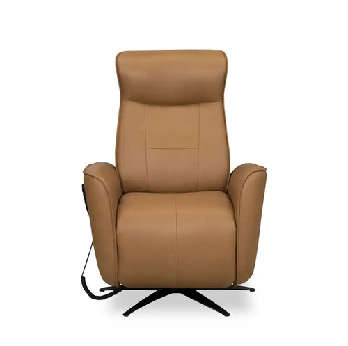 31 Fauteuil inclinable de massage électrique en cuir véritable avec appuie-tête électrique et siège chauffant