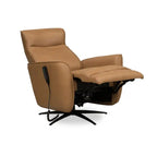 31 Fauteuil inclinable de massage électrique en cuir véritable avec appuie-tête électrique et siège chauffant